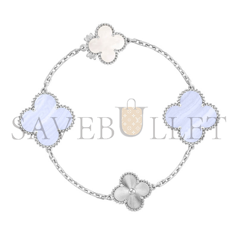 VAN CLEEF ARPELS MAGIC ALHAMBRA TRANSFORMABLE LONG NECKLACE, 15 MOTIFS VCARPGV000